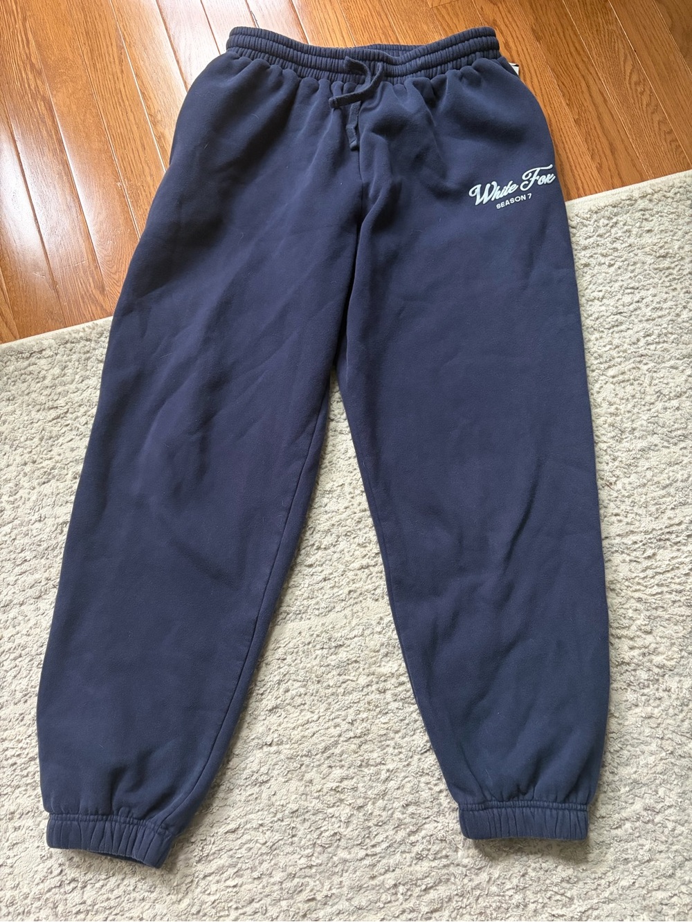 White Fox Navy Jogger Sweatpants Season 7 size M
